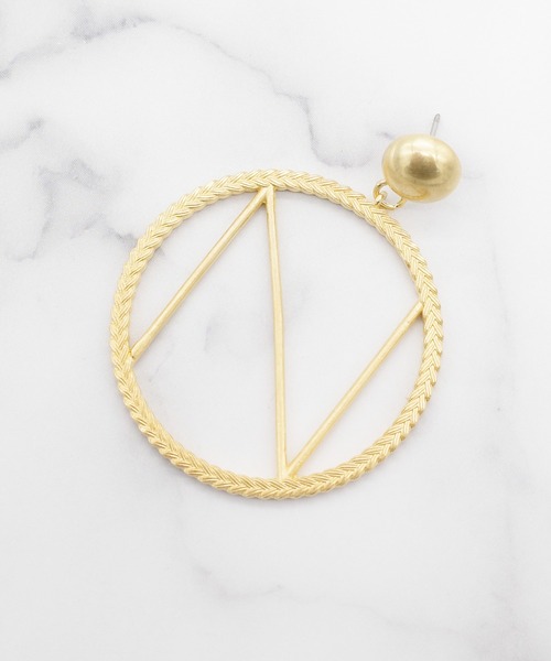 ATELIER COVA（アトリエコバ）の「【ATELIER COVA/アトリエコバ】イニシャルサークルピアス　シングル（ピアス（片耳用）・レディース・A/E/K/M/N/R/S/Y・FREE）」の5枚目の写真