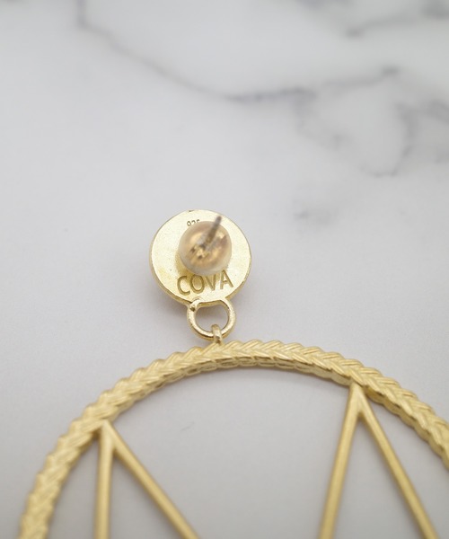ATELIER COVA（アトリエコバ）の「【ATELIER COVA/アトリエコバ】イニシャルサークルピアス　シングル（ピアス（片耳用）・レディース・A/E/K/M/N/R/S/Y・FREE）」の15枚目の写真