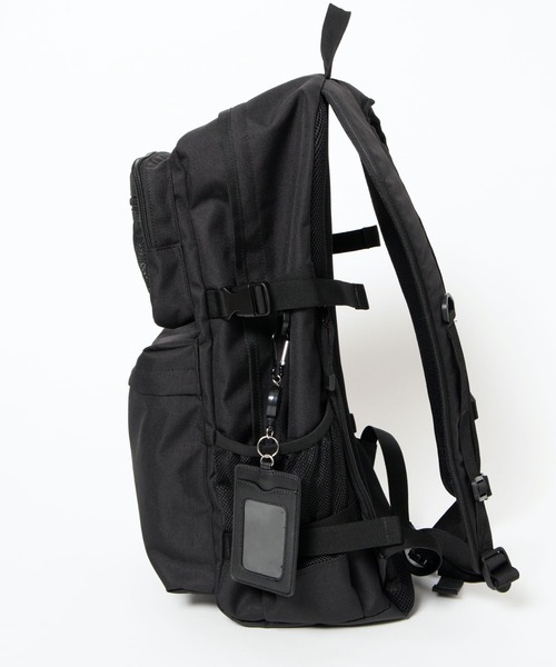 WEGO（ウィゴー）の「WEGO/【大容量約25L】ダブルポケットスクールリュック（バックパック/リュック・メンズ・ブラック/ブラック系その他・FREE）」の8枚目の写真