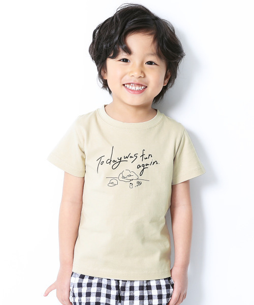 devirock（デビロック）の「デビラボ namiiiコラボTシャツ（Tシャツ/カットソー・キッズ・ブラック/ホワイト/ベージュ・120cm/140cm/90cm/80ｃｍ/110cm/150cm/160cm/100cm/130cm）」の3枚目の写真