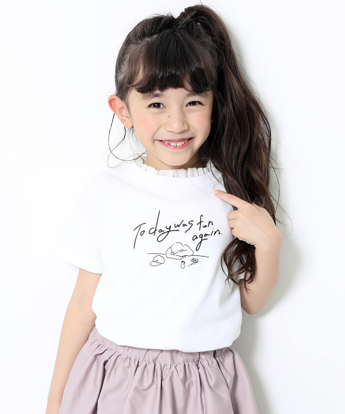 devirock（デビロック）の「デビラボ namiiiコラボTシャツ（Tシャツ/カットソー・キッズ・ブラック/ホワイト/ベージュ・120cm/140cm/90cm/80ｃｍ/110cm/150cm/160cm/100cm/130cm）」の2枚目の写真