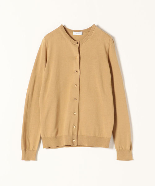 SHIPS any(シップス エニィ)の「SHIPS any:クルーネックニットカーディガン◇(カーディガン/ボレロ・レディース・ブラック/ネイビー/オフホワイト/グリーン/ベージュ・38/36)」の1枚目の写真