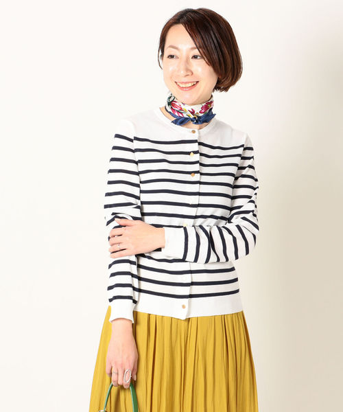 SHIPS any(シップス エニィ)の「SHIPS any:クルーネックニットカーディガン◇(カーディガン/ボレロ・レディース・ブラック/ネイビー/オフホワイト/グリーン/ベージュ・38/36)」の22枚目の写真