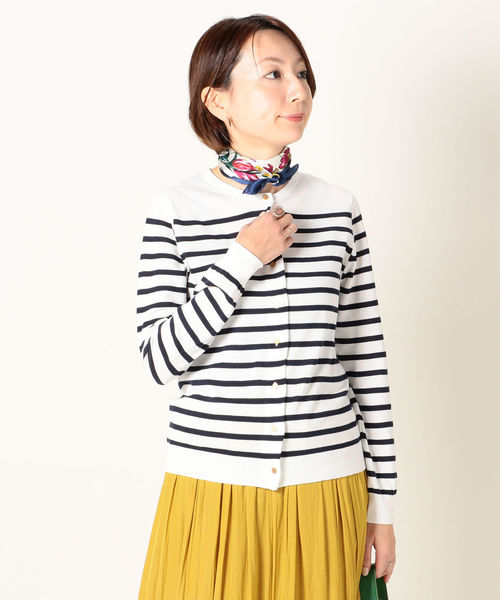 SHIPS any(シップス エニィ)の「SHIPS any:クルーネックニットカーディガン◇(カーディガン/ボレロ・レディース・ブラック/ネイビー/オフホワイト/グリーン/ベージュ・38/36)」の21枚目の写真