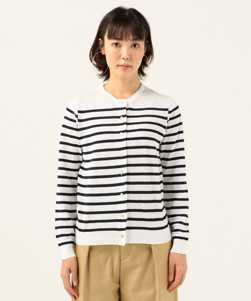 SHIPS any(シップス エニィ)の「SHIPS any:クルーネックニットカーディガン◇(カーディガン/ボレロ・レディース・ブラック/ネイビー/オフホワイト/グリーン/ベージュ・38/36)」の14枚目の写真