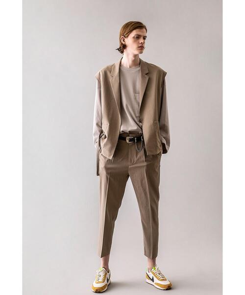 MONKEY TIME（モンキータイム）の「＜monkey time＞ PE TRO LAPEL VEST/ベスト（ベスト・メンズ・ブラック/ベージュ・LARGE/MEDIUM）」の4枚目の写真