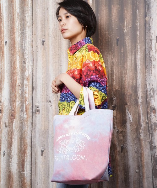 FRUIT OF THE LOOM(フルーツオブザルーム)の「FRUIT OF THE LOOM UNEVEN DYE TOTE(GL)(トートバッグ・レディース・オレンジ/グリーン/ブルー・FREE)」の20枚目の写真