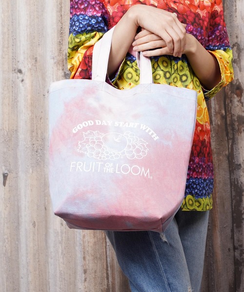 FRUIT OF THE LOOM(フルーツオブザルーム)の「FRUIT OF THE LOOM UNEVEN DYE TOTE(GL)(トートバッグ・レディース・オレンジ/グリーン/ブルー・FREE)」の9枚目の写真