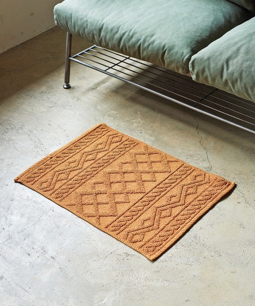 JACK & MARIE(ジャックアンドマリー)の「RugRu JACK MAT 50*70 (ラグル ジャックマット)(ラグ/マット)」|キャメル