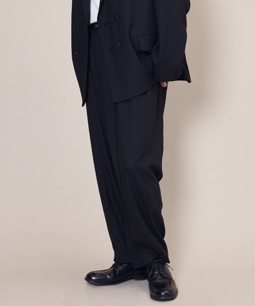 セール】Tapered Wide Pants/テーパードワイドパンツ-セットアップ対応