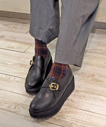 byあしながおじさん | 〈ｂｙあしながおじさん〉モンクストラップ厚底シューズ(ローファー)