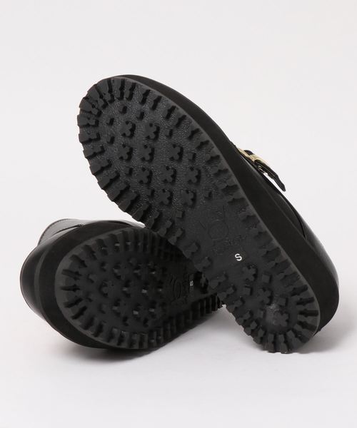 byあしながおじさん（バイアシナガオジサン）の「〈ｂｙあしながおじさん〉モンクストラップ厚底シューズ（ローファー・レディース・ブラック/レオパード/ブラウン・S/M/L/LL）」の13枚目の写真