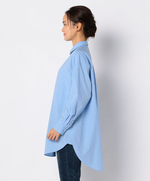 NOLLEY’S(ノーリーズ)の「ボリュームロングシャツ(シャツ/ブラウス・レディース・ホワイト/サックスブルー/ホワイト系その他5/ブルー系その他3・FREE)」の7枚目の写真