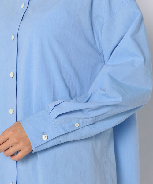 NOLLEY’S(ノーリーズ)の「ボリュームロングシャツ(シャツ/ブラウス・レディース・ホワイト/サックスブルー/ホワイト系その他5/ブルー系その他3・FREE)」の10枚目の写真