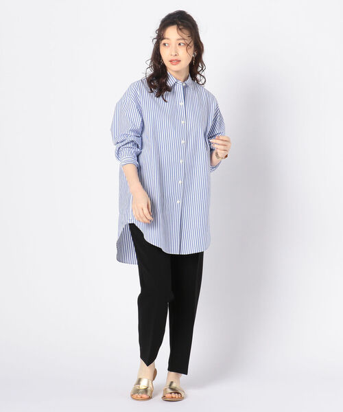 NOLLEY’S(ノーリーズ)の「ボリュームロングシャツ(シャツ/ブラウス・レディース・ホワイト/サックスブルー/ホワイト系その他5/ブルー系その他3・FREE)」の16枚目の写真