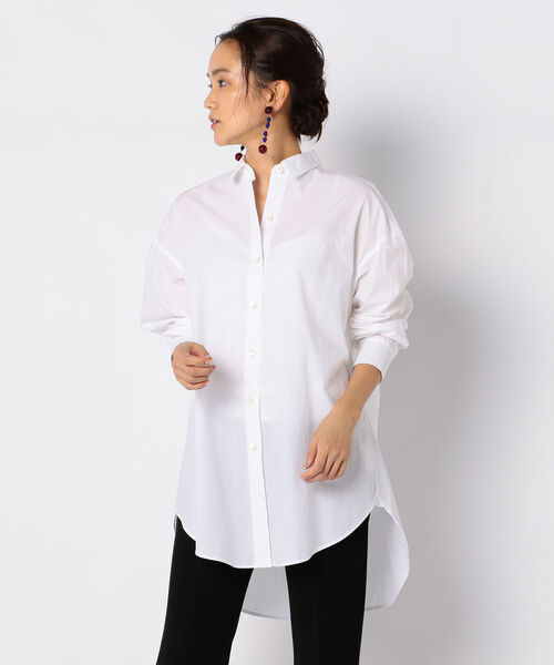 NOLLEY’S(ノーリーズ)の「ボリュームロングシャツ(シャツ/ブラウス・レディース・ホワイト/サックスブルー/ホワイト系その他5/ブルー系その他3・FREE)」の5枚目の写真