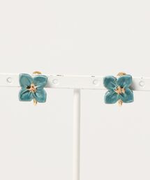【irodori】小さな花のearring（深緑）
