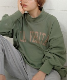 【WEB限定】カレッジロゴスウェットビッグシルエットプルオーバー