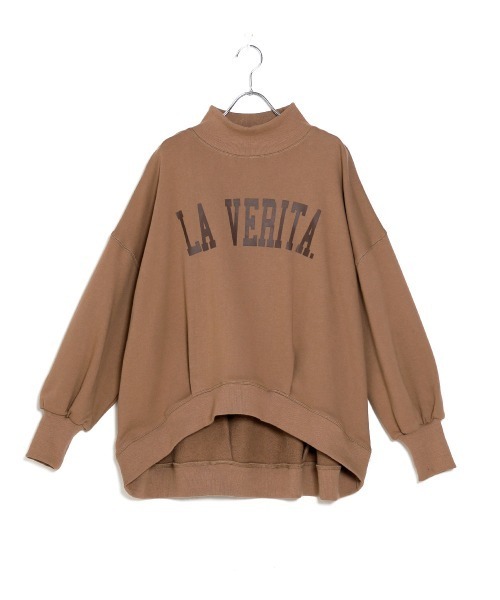 Bab（バブ）の「【WEB限定】カレッジロゴスウェットビッグシルエットプルオーバー（スウェット・レディース・ブラック/チャコールグレー/モカ/グリーン・FREE）」の11枚目の写真