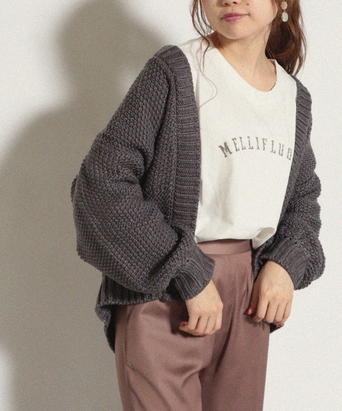 Cheek(チーク)の「MELLIFLUOUSプリントBIGロングTシャツ(Tシャツ/カットソー・レディース・アイボリー/オフホワイト/チャコールグレー・MEDIUM)」の16枚目の写真