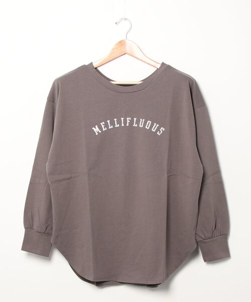 Cheek(チーク)の「MELLIFLUOUSプリントBIGロングTシャツ(Tシャツ/カットソー・レディース・アイボリー/オフホワイト/チャコールグレー・MEDIUM)」の15枚目の写真