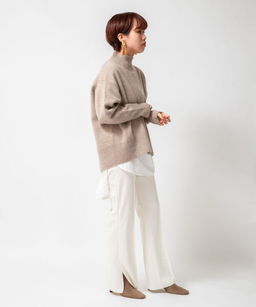 NOLLEY’S(ノーリーズ)の「ストレッチポンチフレアパンツ(その他パンツ・レディース・ブラック/ベージュ/オフホワイト・36/38)」の18枚目の写真