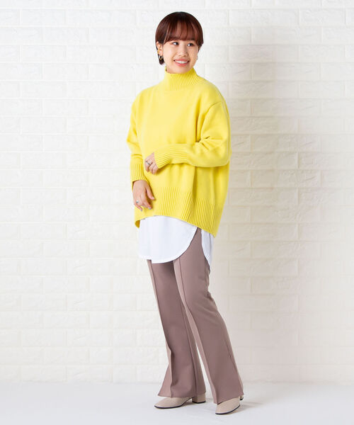 NOLLEY’S(ノーリーズ)の「ストレッチポンチフレアパンツ(その他パンツ・レディース・ブラック/ベージュ/オフホワイト・36/38)」の20枚目の写真
