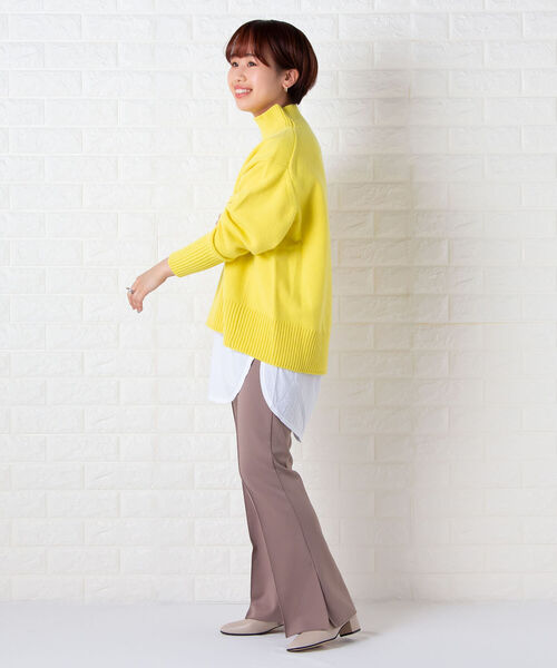 NOLLEY’S(ノーリーズ)の「ストレッチポンチフレアパンツ(その他パンツ・レディース・ブラック/ベージュ/オフホワイト・36/38)」の21枚目の写真