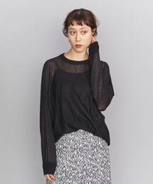 BEAUTY&YOUTH UNITED ARROWS（ビューティーアンドユースユナイテッドアローズ）の「BY シアードルマンスリーブニットプルオーバー о（ニット/セーター・レディース）」