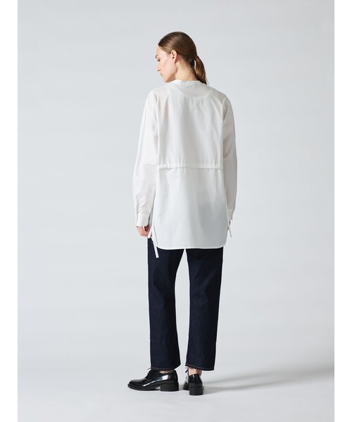 mizuiroind(ミズイロインド)の「mizuiro ind 4/5分丈デニム(デニムパンツ・レディース・ワンウォッシュ/ネイビー/ライトブルー・3/1/2/0)」の8枚目の写真