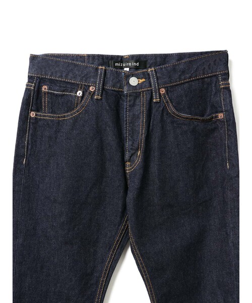 mizuiroind(ミズイロインド)の「mizuiro ind 4/5分丈デニム(デニムパンツ・レディース・ワンウォッシュ/ネイビー/ライトブルー・3/1/2/0)」の9枚目の写真