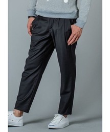 REGIEVO シックなチェックパンツ ツータックストレッチ