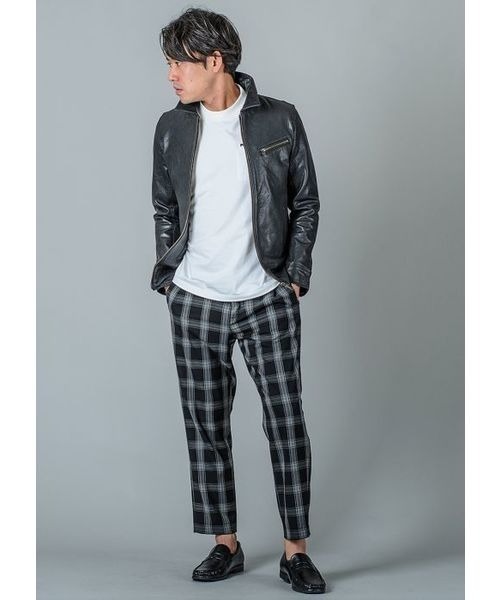 REGIEVO(レジエボ)の「REGIEVO シックなチェックパンツ ツータックストレッチ(その他パンツ・メンズ・グレー/グレー系その他/ブラック/ブラック系その他・M/L/S)」の15枚目の写真