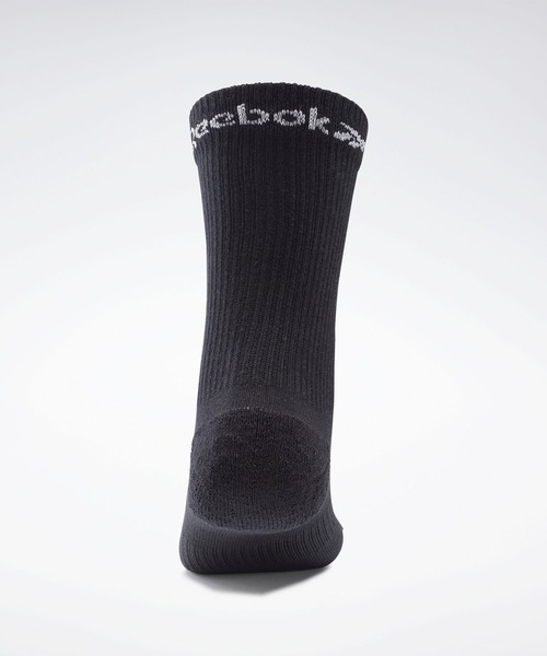 Reebok（リーボック）の「アクティブ ファウンデーション ミッドクルー ソックス 3足組 / Active Foundation Mid-Crew Socks 3 Pairs（ソックス/靴下・メンズ・ホワイト/ブラック・MEDIUM/X-LARGE/LARGE/SMALL）」の4枚目の写真