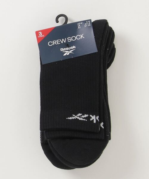 Reebok（リーボック）の「アクティブ ファウンデーション ミッドクルー ソックス 3足組 / Active Foundation Mid-Crew Socks 3 Pairs（ソックス/靴下・メンズ・ホワイト/ブラック・MEDIUM/X-LARGE/LARGE/SMALL）」の5枚目の写真