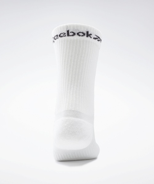 Reebok（リーボック）の「アクティブ ファウンデーション ミッドクルー ソックス 3足組 / Active Foundation Mid-Crew Socks 3 Pairs（ソックス/靴下・メンズ・ホワイト/ブラック・MEDIUM/X-LARGE/LARGE/SMALL）」の3枚目の写真