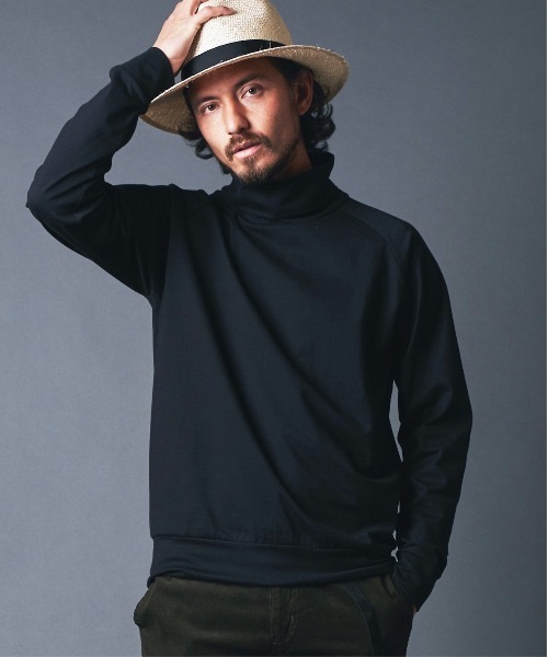 Magine(マージン)の「SUPER HIGH GAUGE TURTLE/N L/S:スーパーハイゲージ コットン タートルネック ロングスリーブ(Tシャツ/カットソー・メンズ・ホワイト/ブラック/ベージュ/ネイビー・44/46/48)」の3枚目の写真
