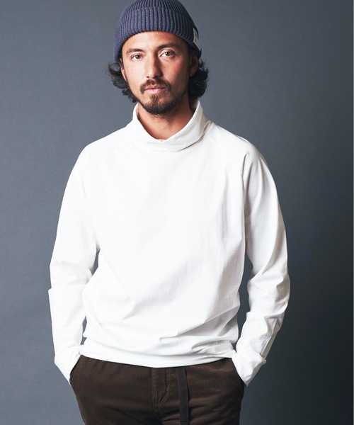Magine(マージン)の「SUPER HIGH GAUGE TURTLE/N L/S:スーパーハイゲージ コットン タートルネック ロングスリーブ(Tシャツ/カットソー・メンズ・ホワイト/ブラック/ベージュ/ネイビー・44/46/48)」の8枚目の写真