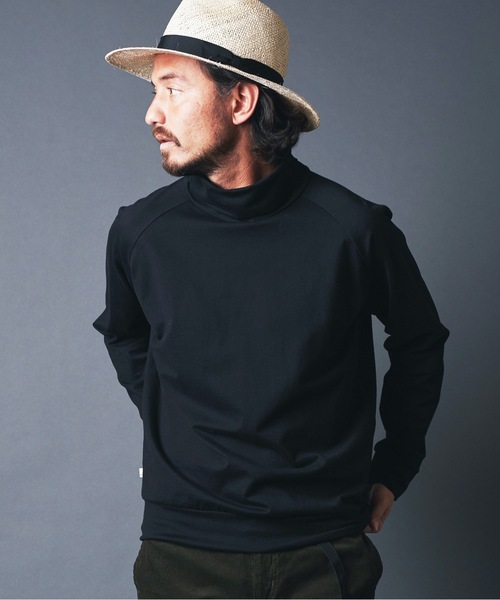 Magine(マージン)の「SUPER HIGH GAUGE TURTLE/N L/S:スーパーハイゲージ コットン タートルネック ロングスリーブ(Tシャツ/カットソー・メンズ・ホワイト/ブラック/ベージュ/ネイビー・44/46/48)」の22枚目の写真