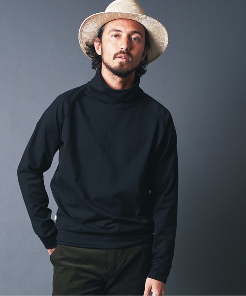 Magine(マージン)の「SUPER HIGH GAUGE TURTLE/N L/S:スーパーハイゲージ コットン タートルネック ロングスリーブ(Tシャツ/カットソー・メンズ・ホワイト/ブラック/ベージュ/ネイビー・44/46/48)」の5枚目の写真