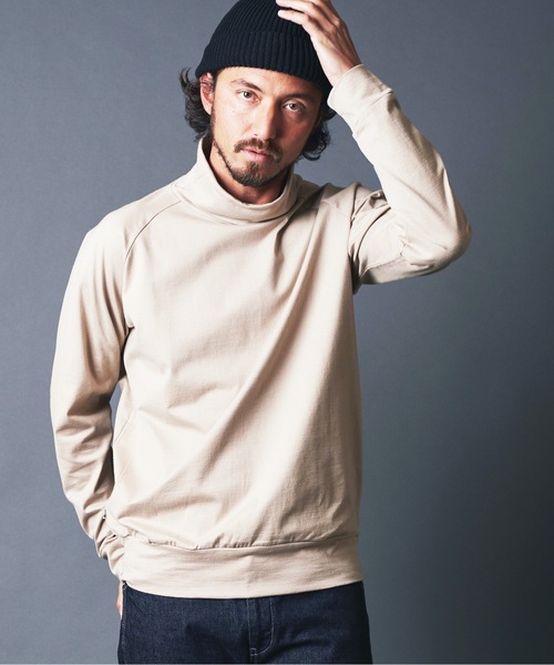 Magine(マージン)の「SUPER HIGH GAUGE TURTLE/N L/S:スーパーハイゲージ コットン タートルネック ロングスリーブ(Tシャツ/カットソー・メンズ・ホワイト/ブラック/ベージュ/ネイビー・44/46/48)」の19枚目の写真
