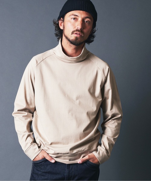 Magine(マージン)の「SUPER HIGH GAUGE TURTLE/N L/S:スーパーハイゲージ コットン タートルネック ロングスリーブ(Tシャツ/カットソー・メンズ・ホワイト/ブラック/ベージュ/ネイビー・44/46/48)」の12枚目の写真
