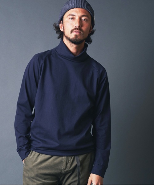 Magine(マージン)の「SUPER HIGH GAUGE TURTLE/N L/S:スーパーハイゲージ コットン タートルネック ロングスリーブ(Tシャツ/カットソー・メンズ・ホワイト/ブラック/ベージュ/ネイビー・44/46/48)」の16枚目の写真