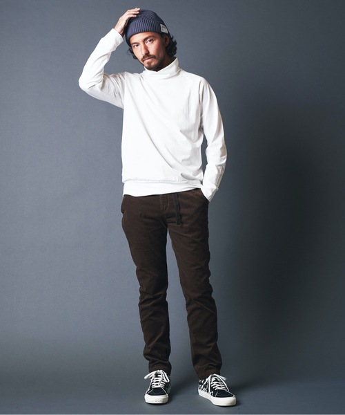 Magine(マージン)の「SUPER HIGH GAUGE TURTLE/N L/S:スーパーハイゲージ コットン タートルネック ロングスリーブ(Tシャツ/カットソー・メンズ・ホワイト/ブラック/ベージュ/ネイビー・44/46/48)」の20枚目の写真
