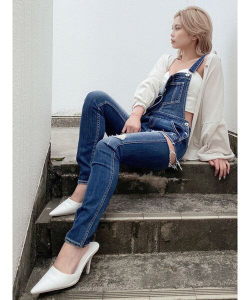 GYDA(ジェイダ)の「リブベアビスチェ(チューブトップ・レディース・ブラック/オフホワイト・FREE)」の10枚目の写真