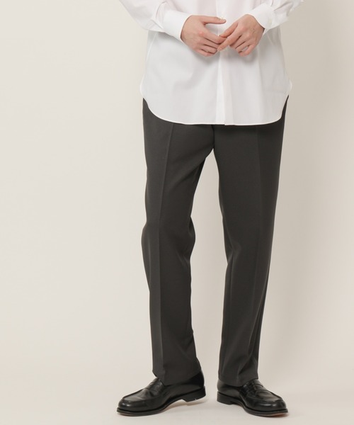 KASHIYAMA（カシヤマ）の「TECH-POLYESTER ストレッチノータックスリムテーパードパンツ（チノパンツ・メンズ・ブラック/ネイビー/ブラウン/グレー・マルチサイズ）」の3枚目の写真