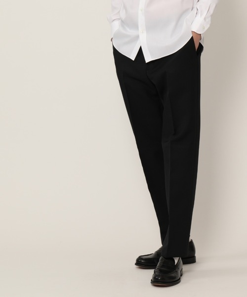 KASHIYAMA（カシヤマ）の「TECH-POLYESTER ストレッチノータックスリムテーパードパンツ（チノパンツ・メンズ・ブラック/ネイビー/ブラウン/グレー・マルチサイズ）」の2枚目の写真