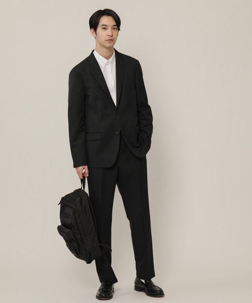 KASHIYAMA（カシヤマ）の「TECH-POLYESTER ストレッチノータックスリムテーパードパンツ（チノパンツ・メンズ・ブラック/ネイビー/ブラウン/グレー・マルチサイズ）」の8枚目の写真