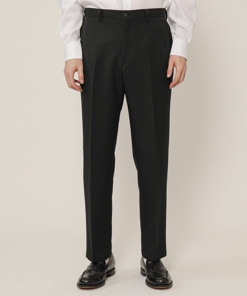 KASHIYAMA（カシヤマ）の「TECH-POLYESTER ストレッチノータックスリムテーパードパンツ（チノパンツ・メンズ・ブラック/ネイビー/ブラウン/グレー・マルチサイズ）」の10枚目の写真