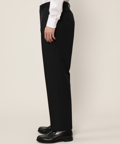 KASHIYAMA（カシヤマ）の「TECH-POLYESTER ストレッチノータックスリムテーパードパンツ（チノパンツ・メンズ・ブラック/ネイビー/ブラウン/グレー・マルチサイズ）」の12枚目の写真